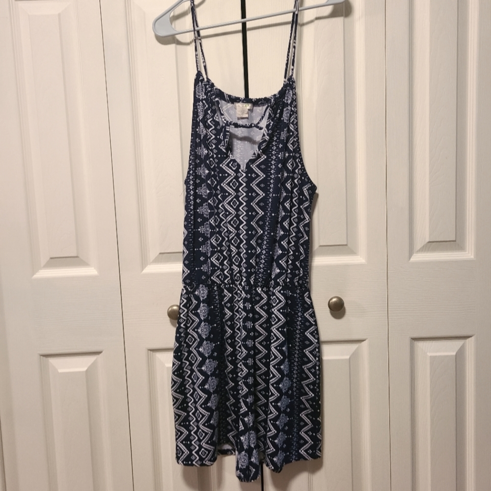 Navy Blue Romper